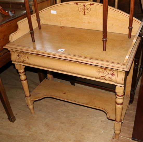 Painted pine washstand(-)